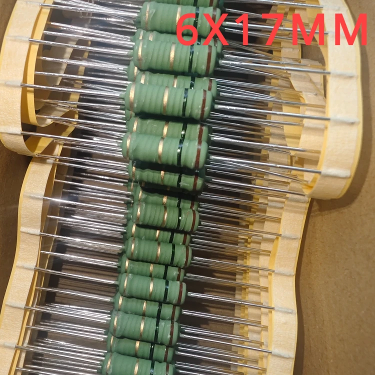 

Good Quality KNP 5WS KNP5WS 5W 5% 0.68R 0R68 0.82R 0R82 1R 1 ohm 1.2R 1.2ohm 1.5R 1.8R 2R 2.2R 2R2 2.7R 2R7 Resistor 6X17MM DIP