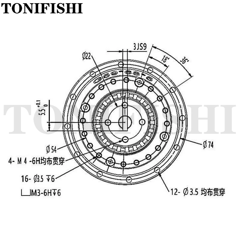 ZXF17 Harmonic Reducer High-precision Robot Joint 0 Backlash