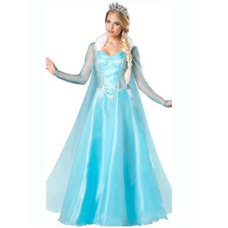 Disney Evil Queen Maleficent Costume Adult Frozen Princess Elsa Cosplay Halloween Snow White Brave Merida Dress Girls Belle Gown