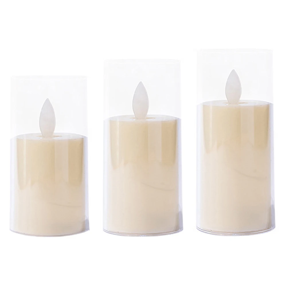 LED Candles Lights Flameless Electronic Candle Lamp Battery Operated Decorative Candle Lamp for Christmas Party Decor
