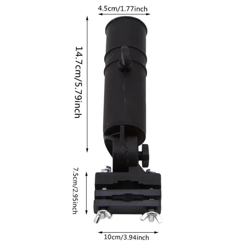 Bicycle Umbrella Holder Wheelchair Umbrella Connector Stroller Stands Any Angle Swivel Rain Gear Tool