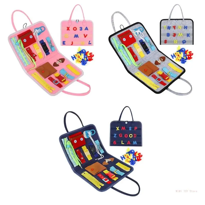 

Montessori Improve Intelligence Sewing Buttons Game Toy for Kids Boys
