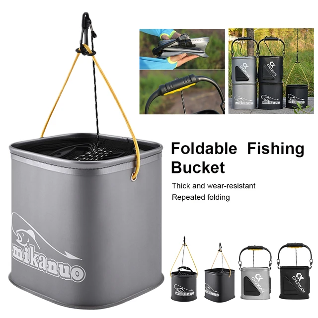 Eva Portable Fishing Bucket Folding Thicken Live Fishing Box Tank