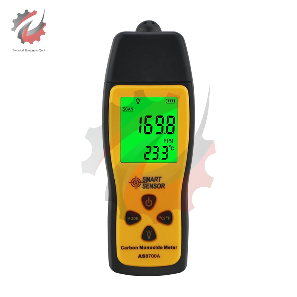 

AS8700A Handheld Carbon Monoxide Meter Smart Digital CO Detector CO Sensor High Precision CO Coal Gas Tester Monitor Sound Alarm