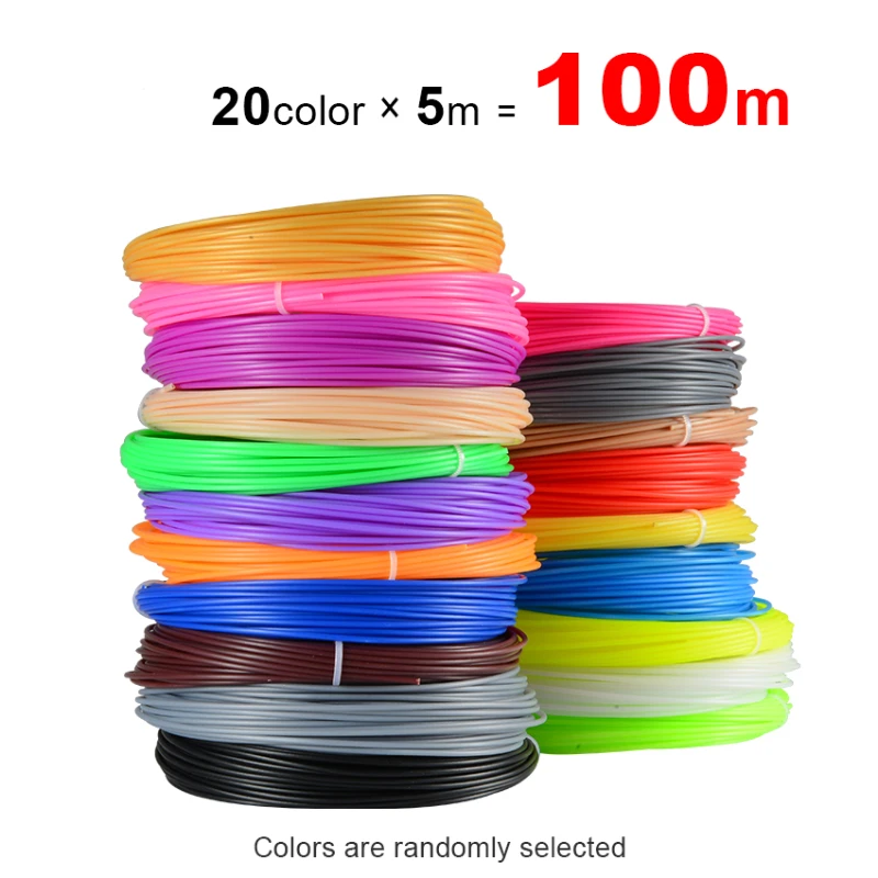 50 9 100 200Meters PLA Filament for 3D Pen Printer Multi Colors 1.75mm PLA 3D Print MaterialPerfect 3D Pen Special ABS Filament