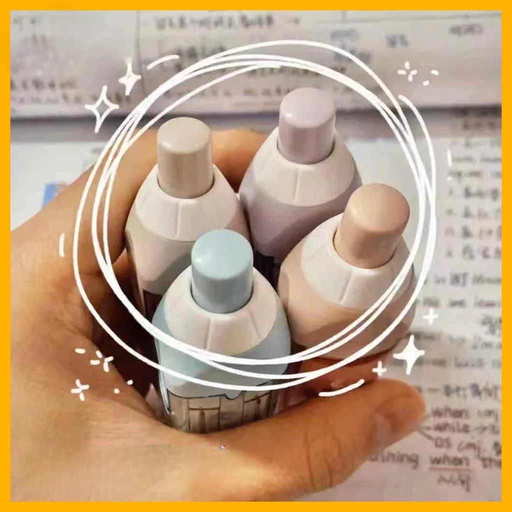 리필 가능한 휴대용 푸시 타입 교정 테이프 문구, 사무실 학교 액세서리 용품