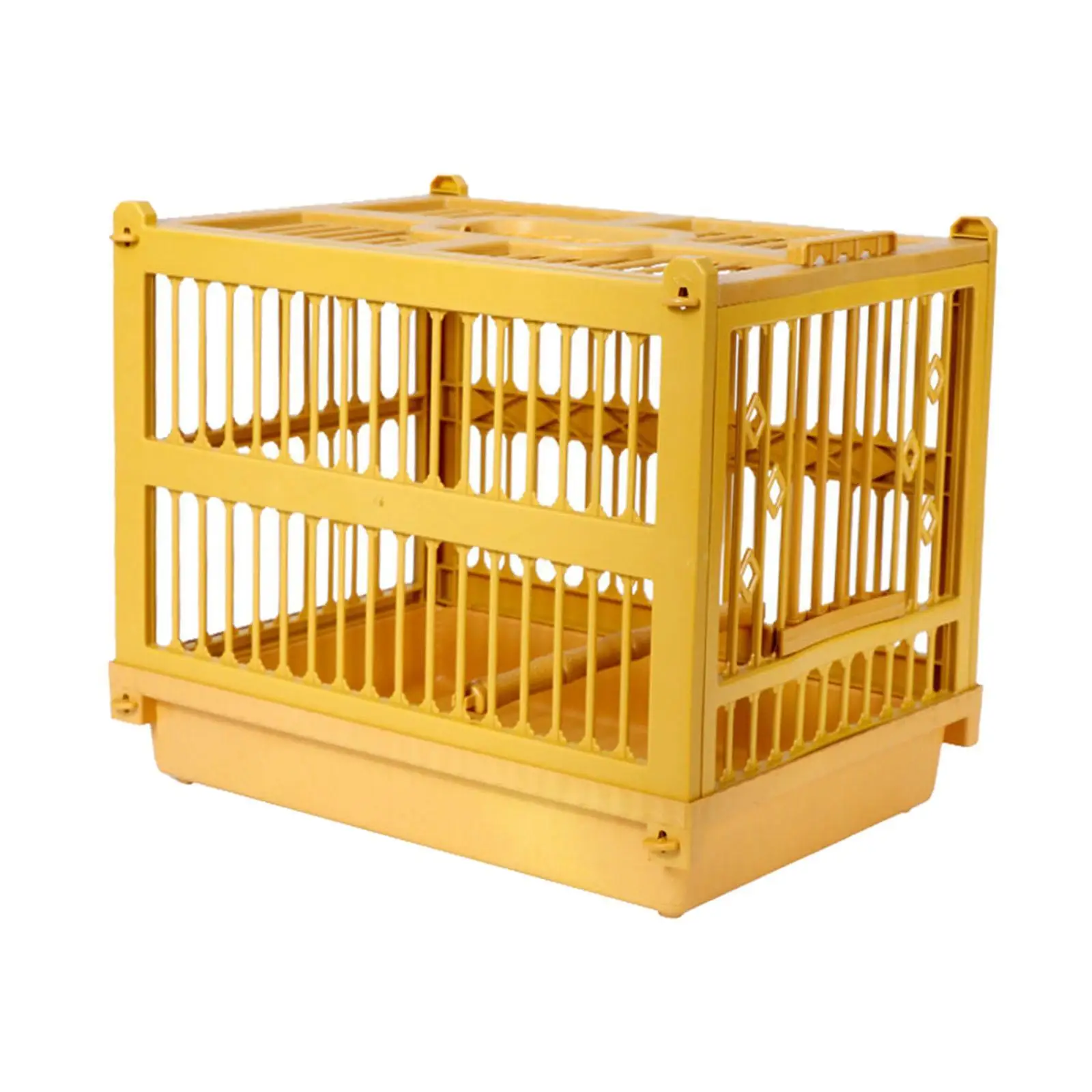 Bird Bathing Cage Easy to Use Bird Carrier Foldable Pet House Parrot Stand Cage for Macaw Lovebirds Small Birds Finches Budgies
