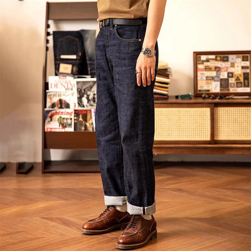 Red Tornado S1000XX WWII Model Wide Straight Jeans One Wash 14oz Selvedge Denim 2
