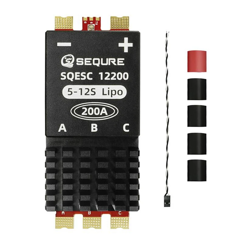 

SEQURE 12200 Brushless Electric Speed Controller 5-12S Power Supply 200A For Multi-Rotor Aircrafts RC Car Models