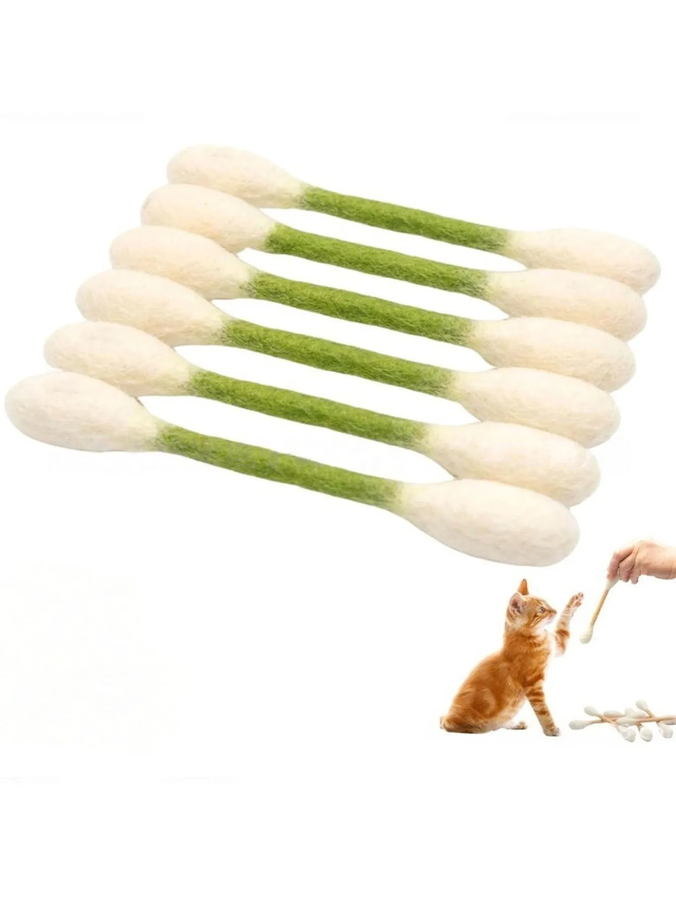 대형 고양이용 인터랙티브 막대 6개, 물림 방지 및 내구성이 뛰어남. 심심함 해소, 고양이를 매일 실내에서 놀게 하여 운동시키세요.