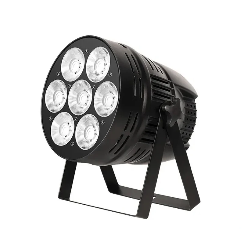 High Power 7*50W LED COB Dual Color Warm White Gloss Stage Audience Par Light DM