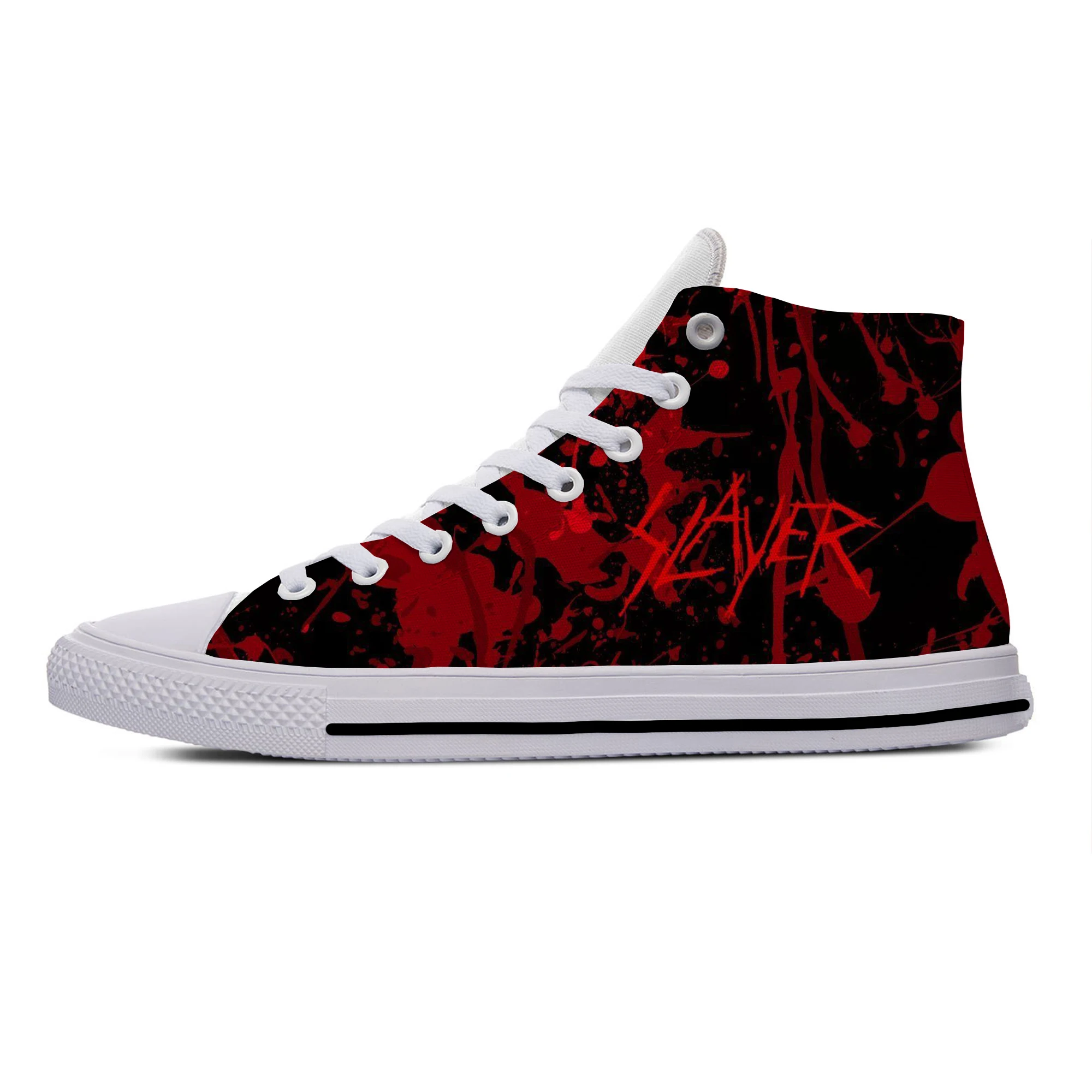 Slayer Heavy Metal Rock Band Horror Fashion Casual Cloth Shoes High Top  Lightweight Breathable 3d Printed Men Women Sneakers - Casual Sneakers -  AliExpress