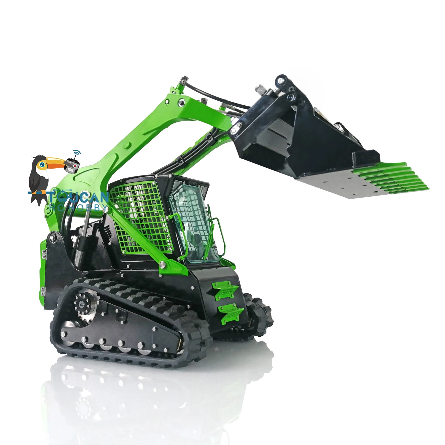 LESU 1/14 Metal Aoue-LT5 Tracked Skid-Steer RC Hydraulic Loader RTR Remote Control Light Sound Car Model Outdoor Toys THZH1211 3