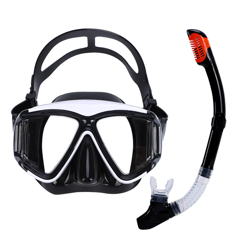 Adult Diving Goggles Underwater Breathing Tube Set Silicone Swimming