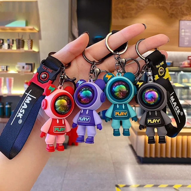 Creative Astronaut Keychain Key Rings With Bell Key-ring Charm bt21 keyring  Adventure Jewelry Metal llaveros Keychain For Men - AliExpress