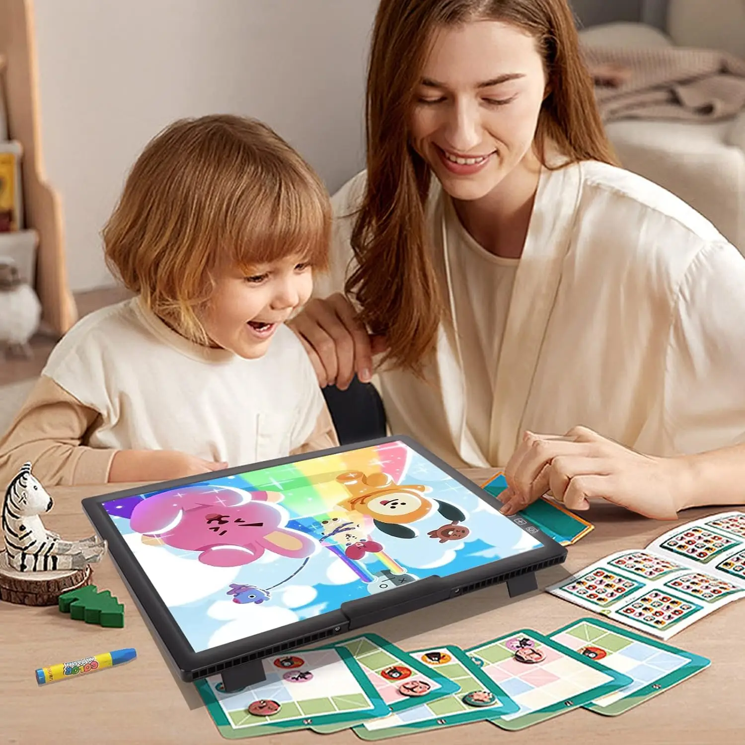 صندوق إضاءة A4 يعمل ببطارية قابلة لإعادة الشحن، قا...