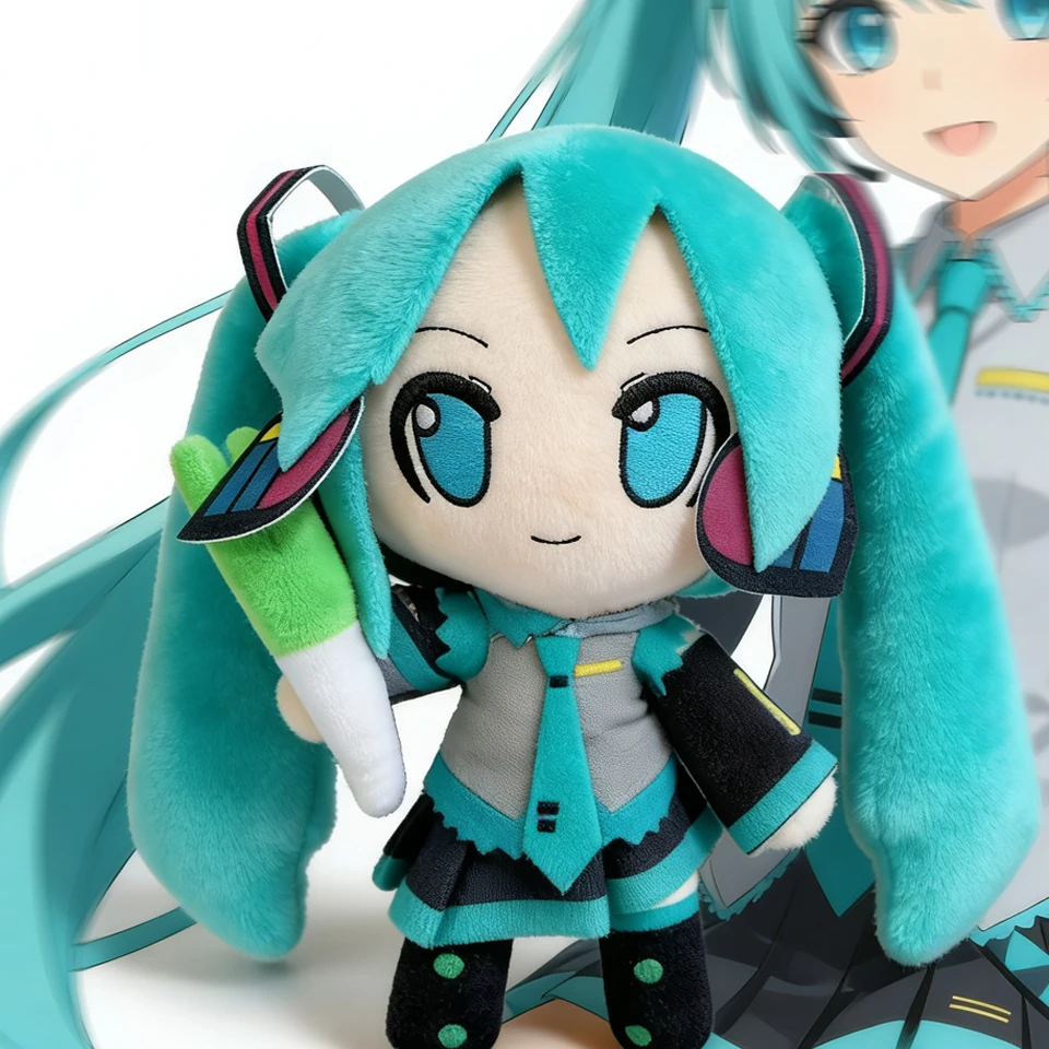 Hatsune Miku Fufu Plush Doll - Adorable Anime-Inspired Room and Desk Decor Gift