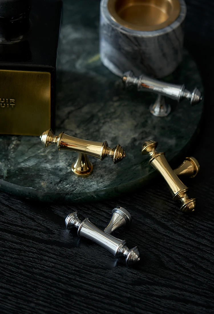 Dresser Drawer Puxa, Gold Chrome Kitchen Handles, Botões do quarto