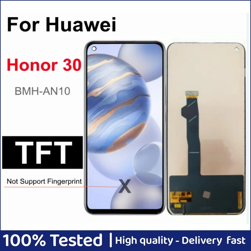 

6.53" TFT For Huawei Honor 30 BMH-AN10 LCD Display Touch Screen Digitizer Assembly For Honor 30 LCD