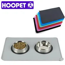 

HOOPET Waterproof Pet Mat For Dog Cat Solid Color Silicone Pet Food Pad Pet Bowl Drinking Mat Dog Feeding Easy Washing
