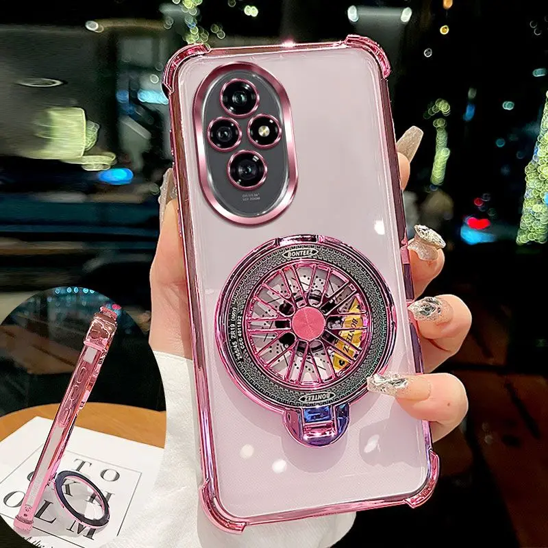 حافظة هاتف لامعة مقاومة للصدمات مع دعامة جيروسكوبي...