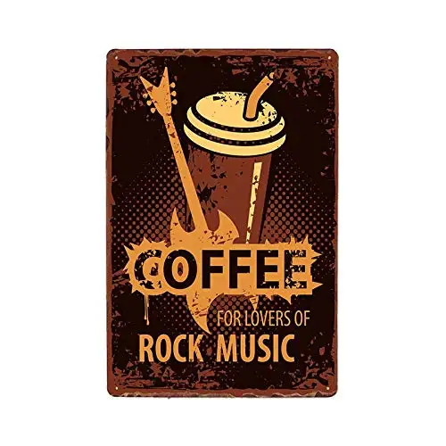 8x12 Inch Retro Metal Coffee Theme Metal Tin Signs Cafe Shop Plaque Vintage Bar Pub Wall Decorative Poster Home Decor aasd-14