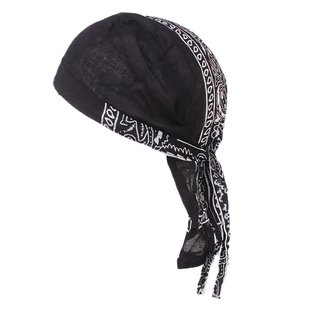 Men`s Chemo Cancer Cap Durag Muslim Beanie Headscarf Hat