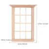 2Pcs Mini Furniture Doll House Miniature Window Frame Model Decoration Windows Dollhouse Furniture Toy 5