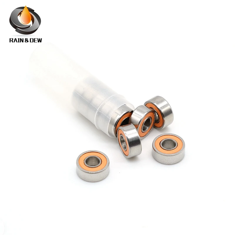 Stainless Steel Hybrid Ceramic Ball Bearing SMR104RS CB 4x10x4 mm ABEC-7 1PCS Brings MR104 SMR104 RS 2RS