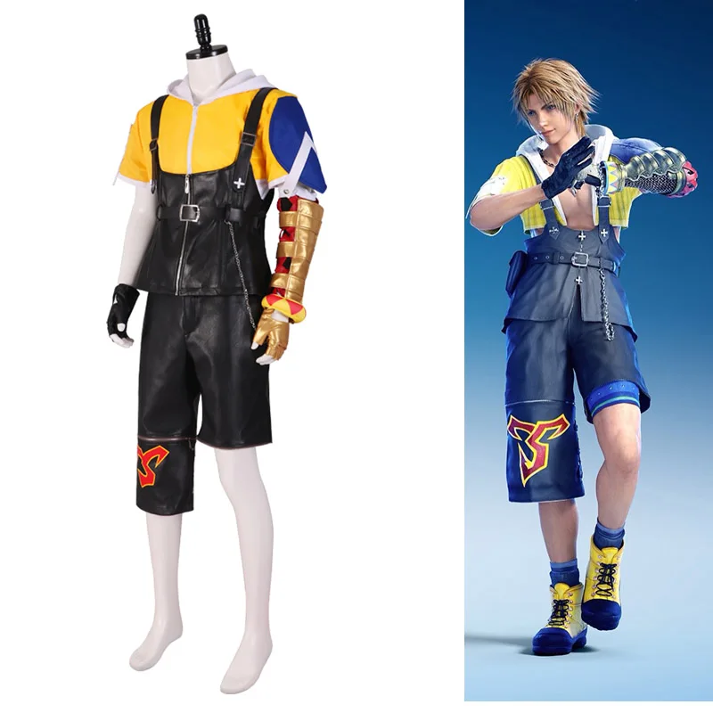 

Final Fantasy Ⅹ Tidus Cosplay Costume Halloween for Women Men Unixsex Custom Size