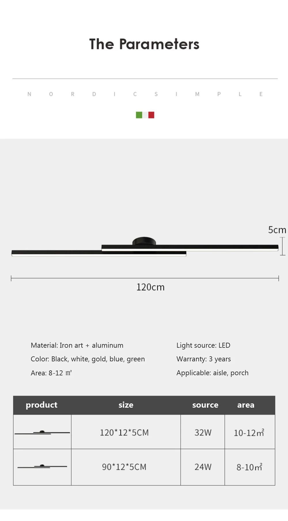 Modern LED ceiling light image 11