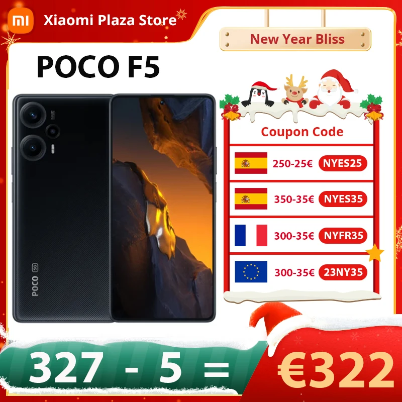 POCO-teléfono inteligente F5 5G versión Global, Smartphone con Snapdragon 7 + Gen 2, Pantalla AMOLED de 6,67 pulgadas, cámara de 64MP, NFC, batería de 5000mAh, carga Turbo de 67W
