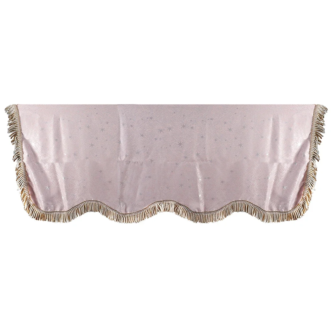 Elegant Gold Velvet Piano Dust Cover with Tassel Trim - 88-Key Half Draped Design