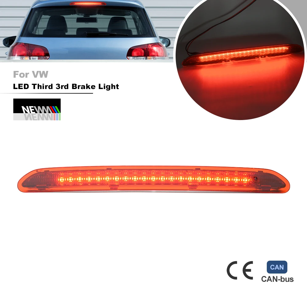 1X Segnale Di Arresto Terza Luce Di Stop Per Vw Golf Vii Polo V 6R 6C Tiguan Ii Ad Canbus Lampada Di Arresto Ad Alto Montaggio No Hyper Flash Chmsl