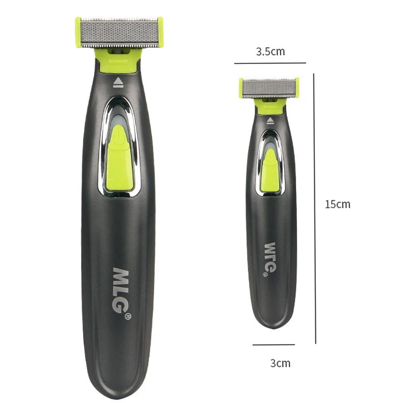 MLG LT-187 USB 전기 면도기, 손쉬운 바디 그루밍, 수염 스타일링, 겨드랑이, 가슴 털 제거 남성용 - 원 블레이드 디자인