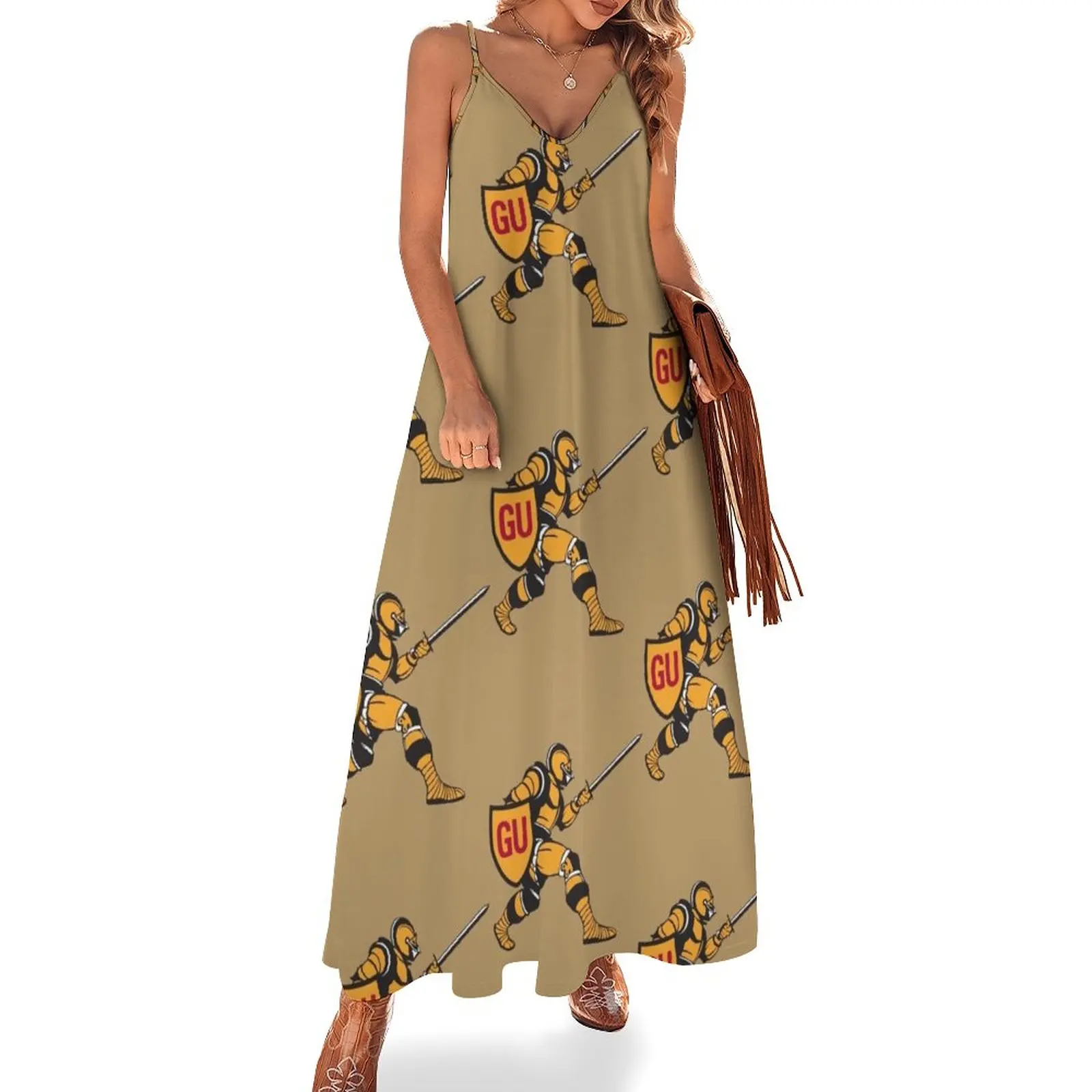 

New GU Golden Knights Sleeveless Dress summer dress korean women prom dress 2023 chic and elegant evening dress dress