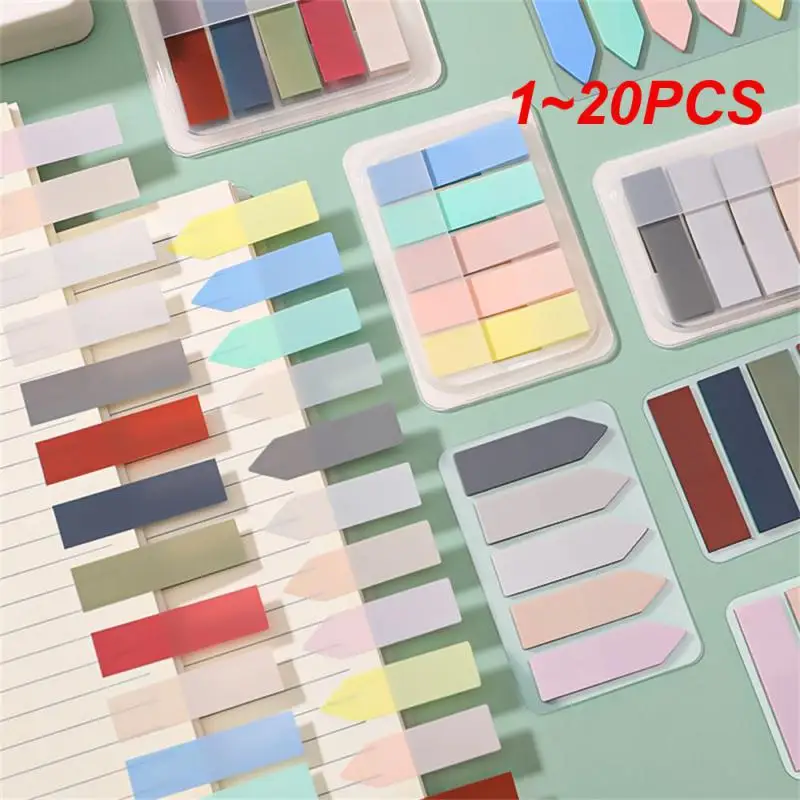 Tiras Adhesivas De Colores Pastel, 3 Tamaños Diferentes, Transparentes Y Reutilizables, Para Marcar Libros, Notas Y Organizar Documentos