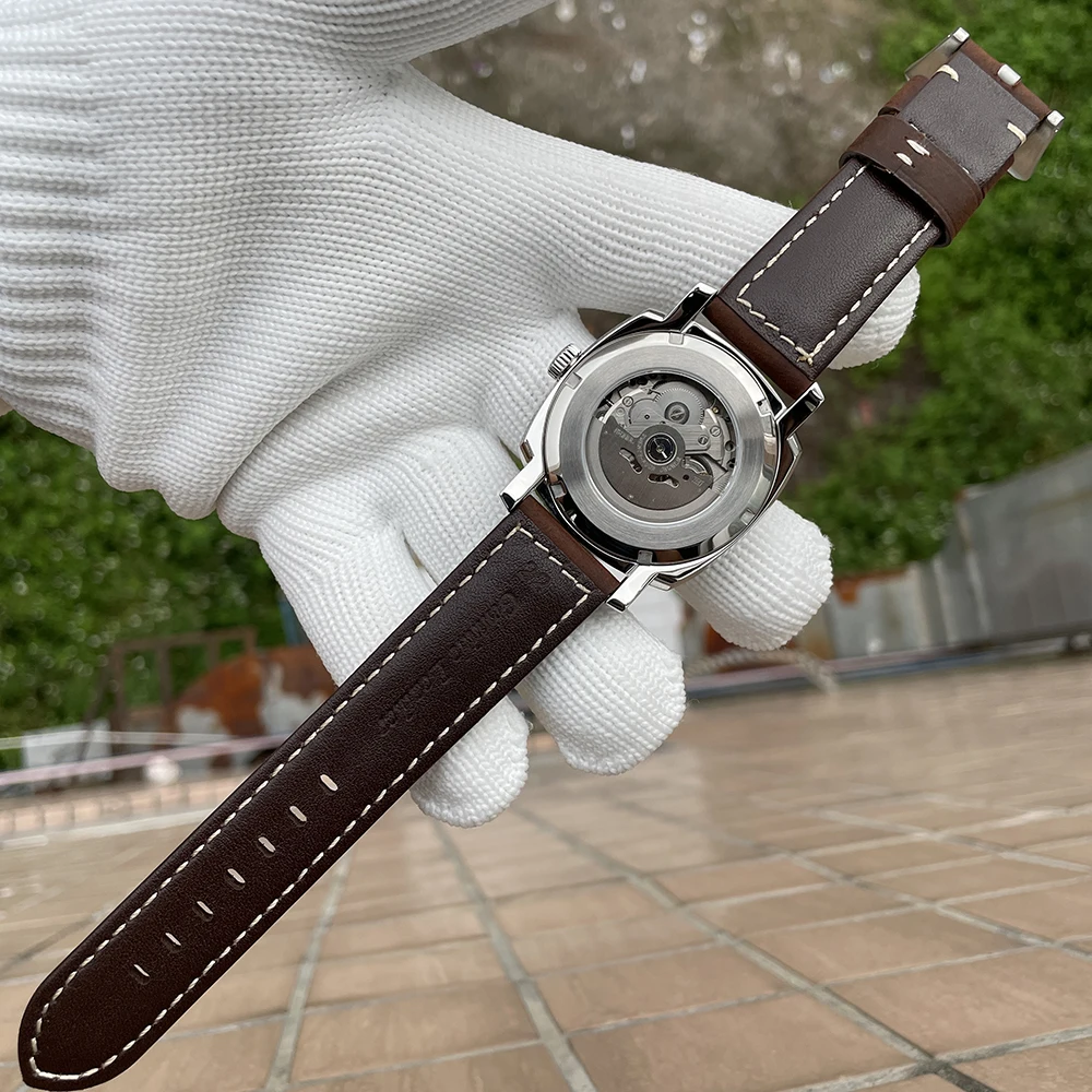 STEELFLIER SF764 V2 Luxury Mechanical Watch Transparent Bottom Cover NH35 Sapphire Mirror Swiss Luminous 200M Waterproof Watch
