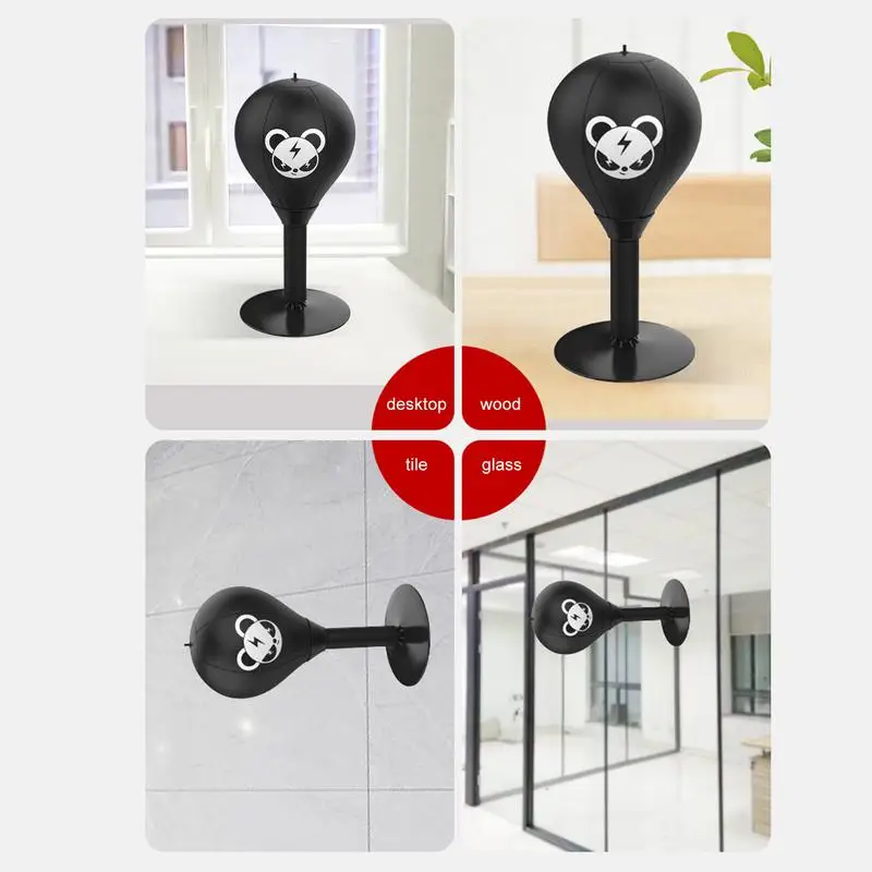 Boxing Bag Boxing Desktop Speed Ball Suction Cup Stress Buster Desktop Punching Ball Stress Reduction Tool
