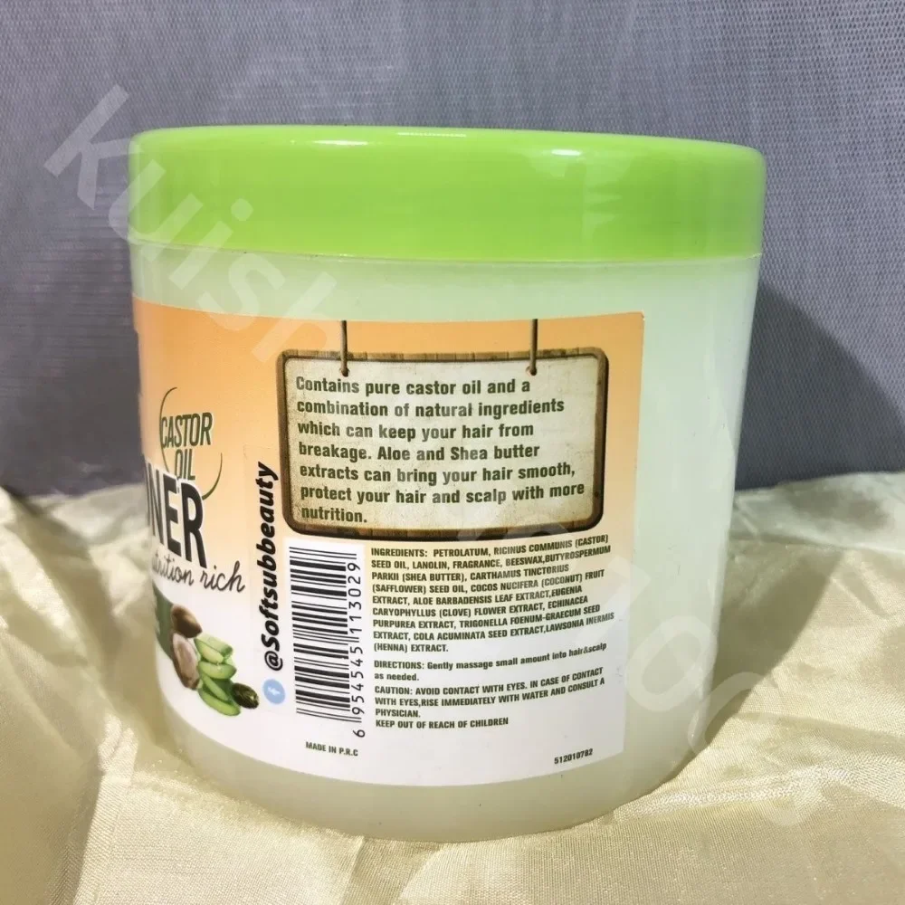340g Castor Oil Hiar Conditioner with Shea Butter Aloe Vera Hydrating for Dry Damaged Fine Curly Frizzy Hair Mask Moisturizing