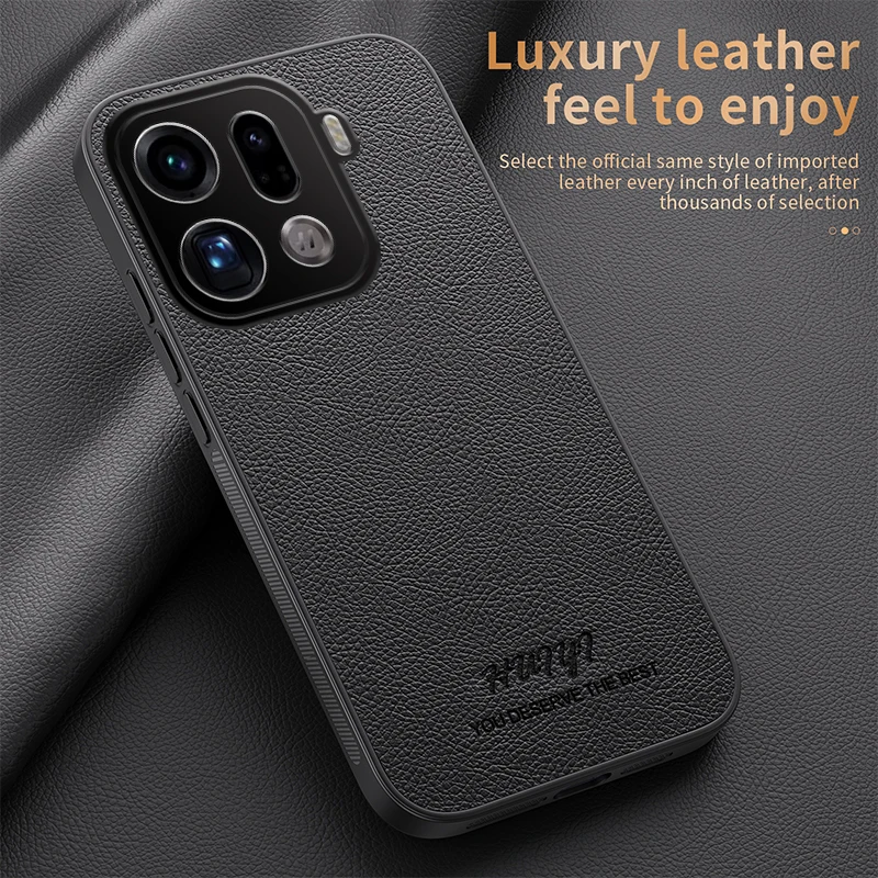Luxury Built-in Magnet Leather Magnetic Phone Case - Shockproof Cover