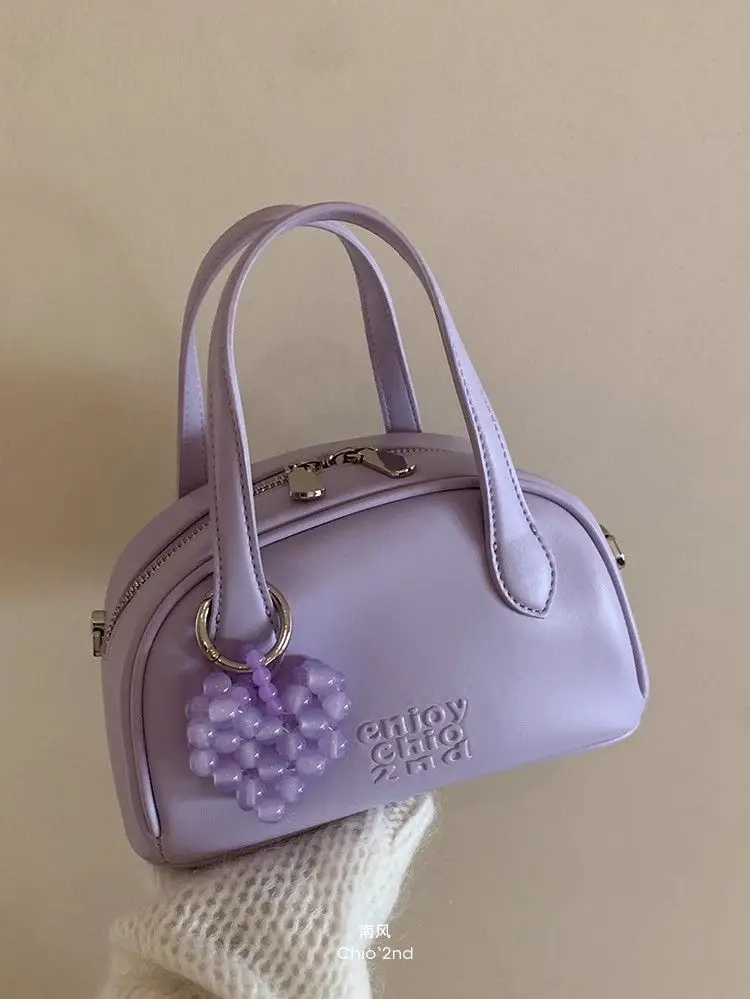 JIAERDI Harajuku Purple Crossbody Bags Purse Women Versatile Handle Leather Pillow Bag Wallet Hot Girls Y2k Hand Bag 2025 New