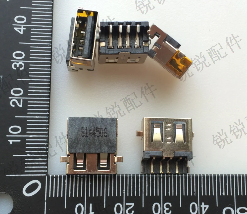 

Бесплатная доставка, для ноутбука, порт USB 2,0, гнездо USB 4P, погружная плата, короткий корпус, нижний разъем