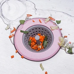 Household Kitchen Sink Filter Shower Drain Hair Catcher Stopper Bathroom Floor Drain Cover Universal Anti-clogging Sink Strainer