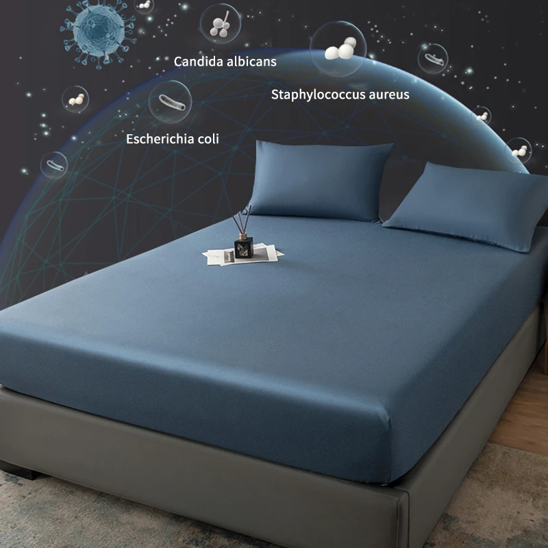 Waterproof Mattress Protector Brushed Fitted Bedsheet Soft Anti Bacterial Bedshe