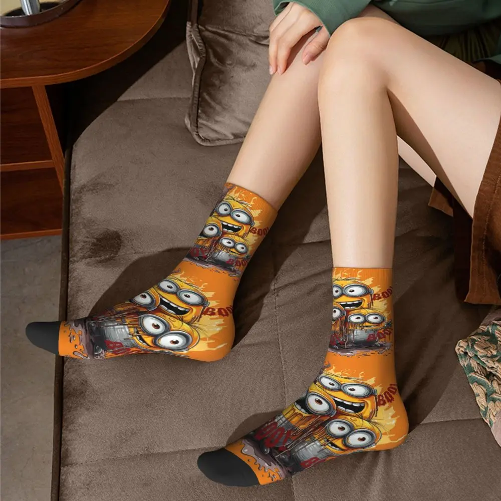 Custom Cool Print M- Minions Cartoon Socks for Women Men Stretchy Summer Autumn Winter M- Minions Bananas Crew Socks 70 Sa13443e3c1584038badb5c1c4d6a492eD