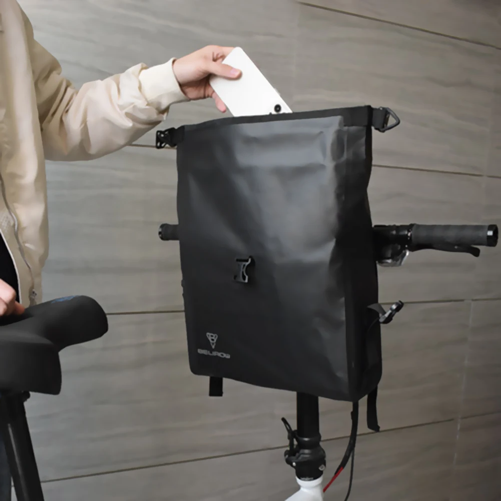 Bicycle Front Bag Waterproof Electric Scooter Seat Bag 9L Cycling Accessories for Mountain Bikes Road Bikes E-Bikes Scooters