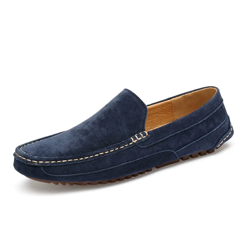 Herren Suede Leder Loafer Leichte Freizeitschuhe Slipper_voghion.com