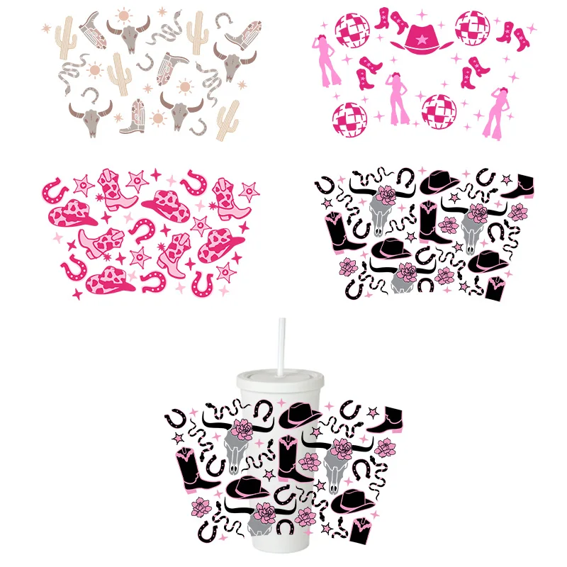 Diverse Mooie Vlinder Print 3d Uv Dtf Cup Wraps Stickers Custom Uv Wraps Voor 16Oz Libbey Glas Kan Koude Cups Tumbler  15