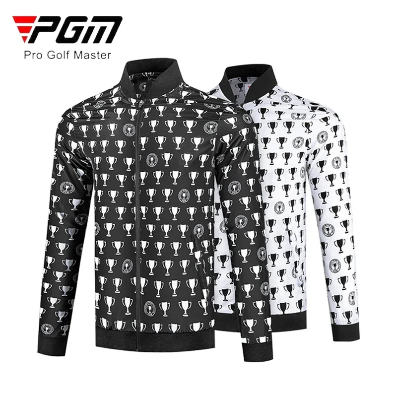 PGM Men Golf Jackets Waterproof Windproof Full Zipper